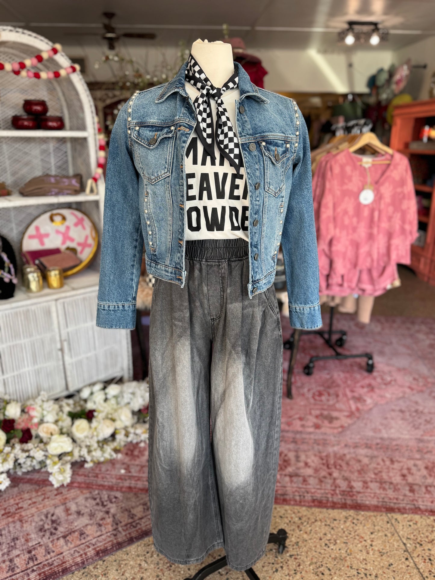 Loose Fit Denim Pants