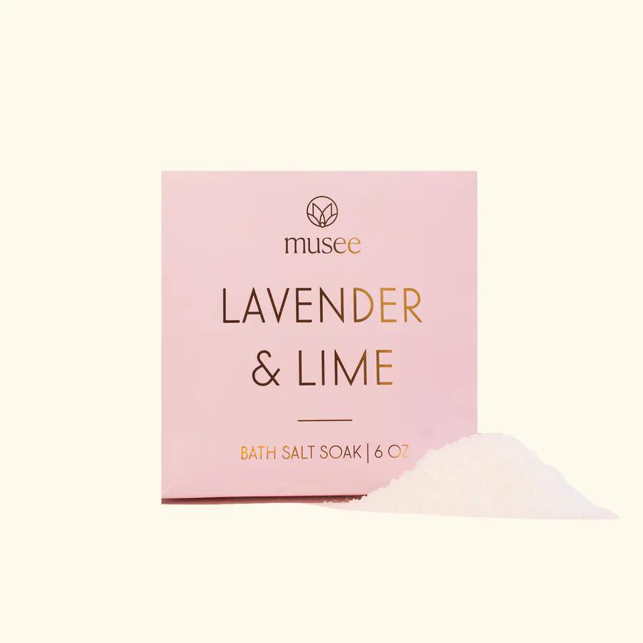 Musee Bath Salt Soak - Lavender & Lime