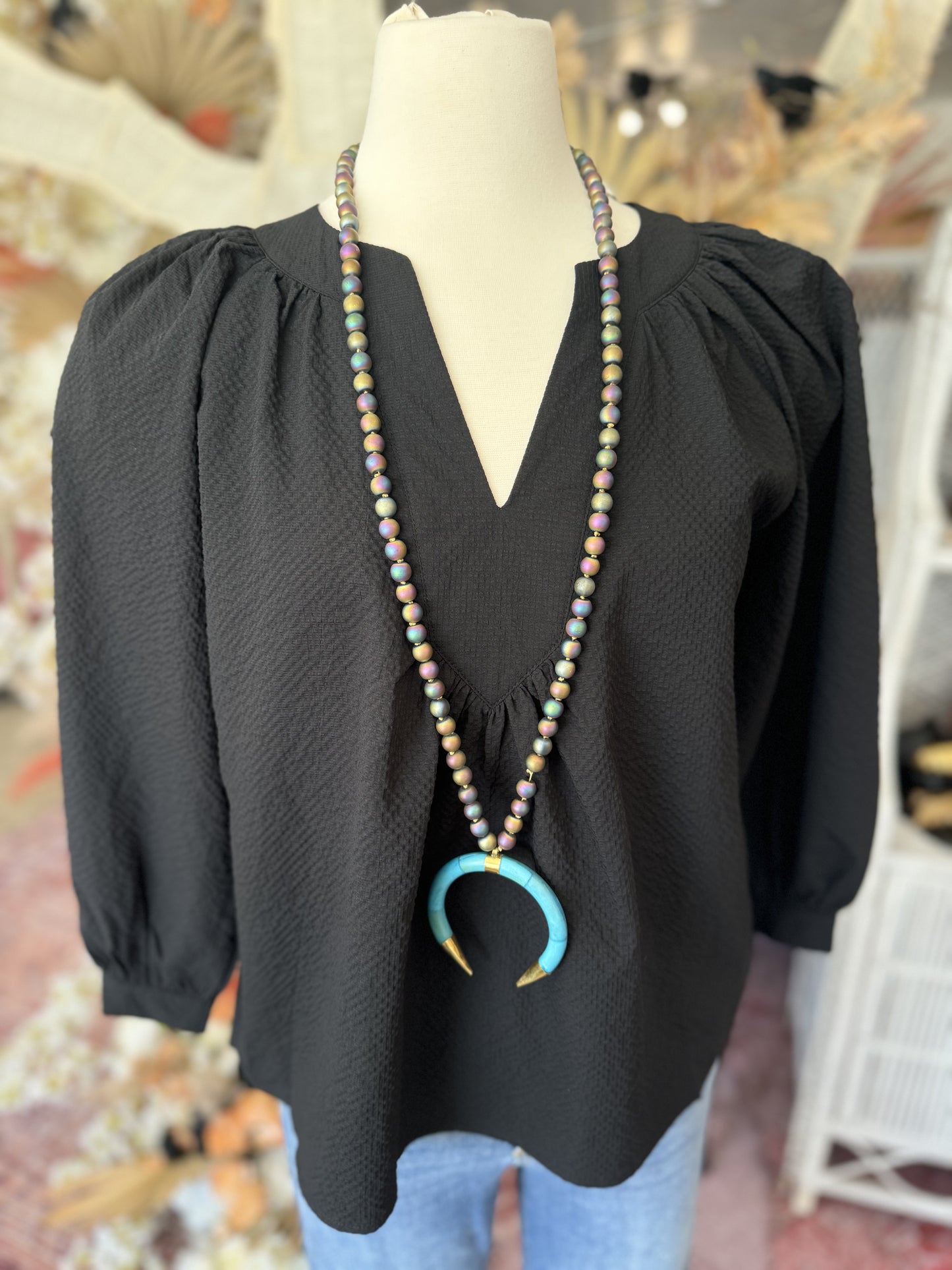 V-Neck Shift Top