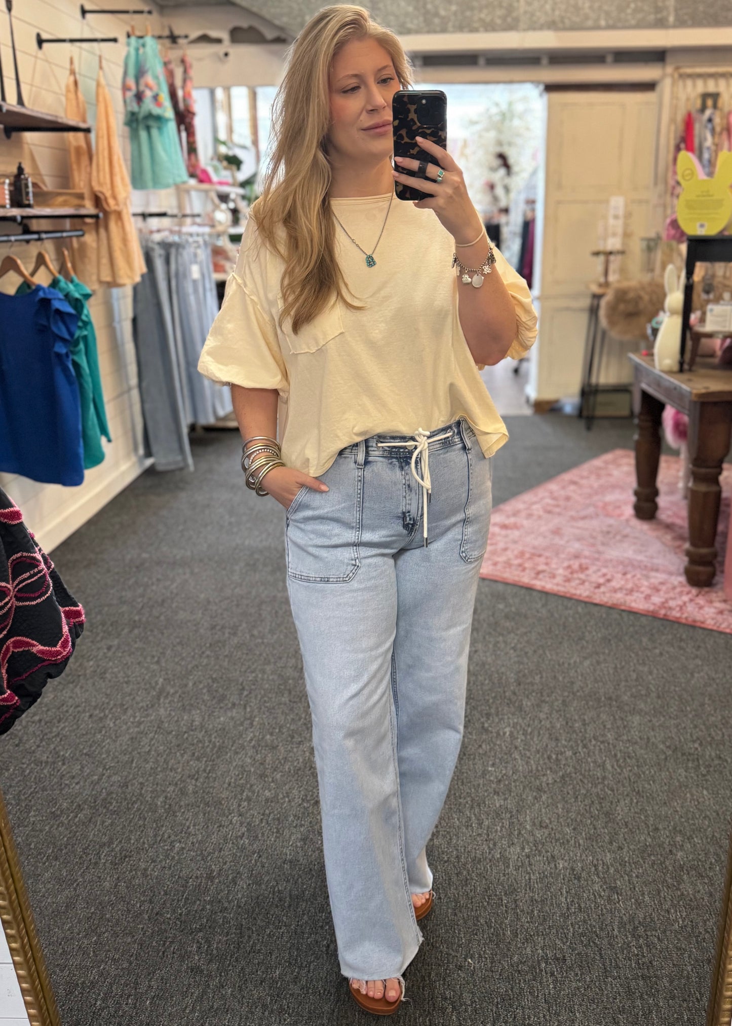 Vervet High Rise Drawstring Pants