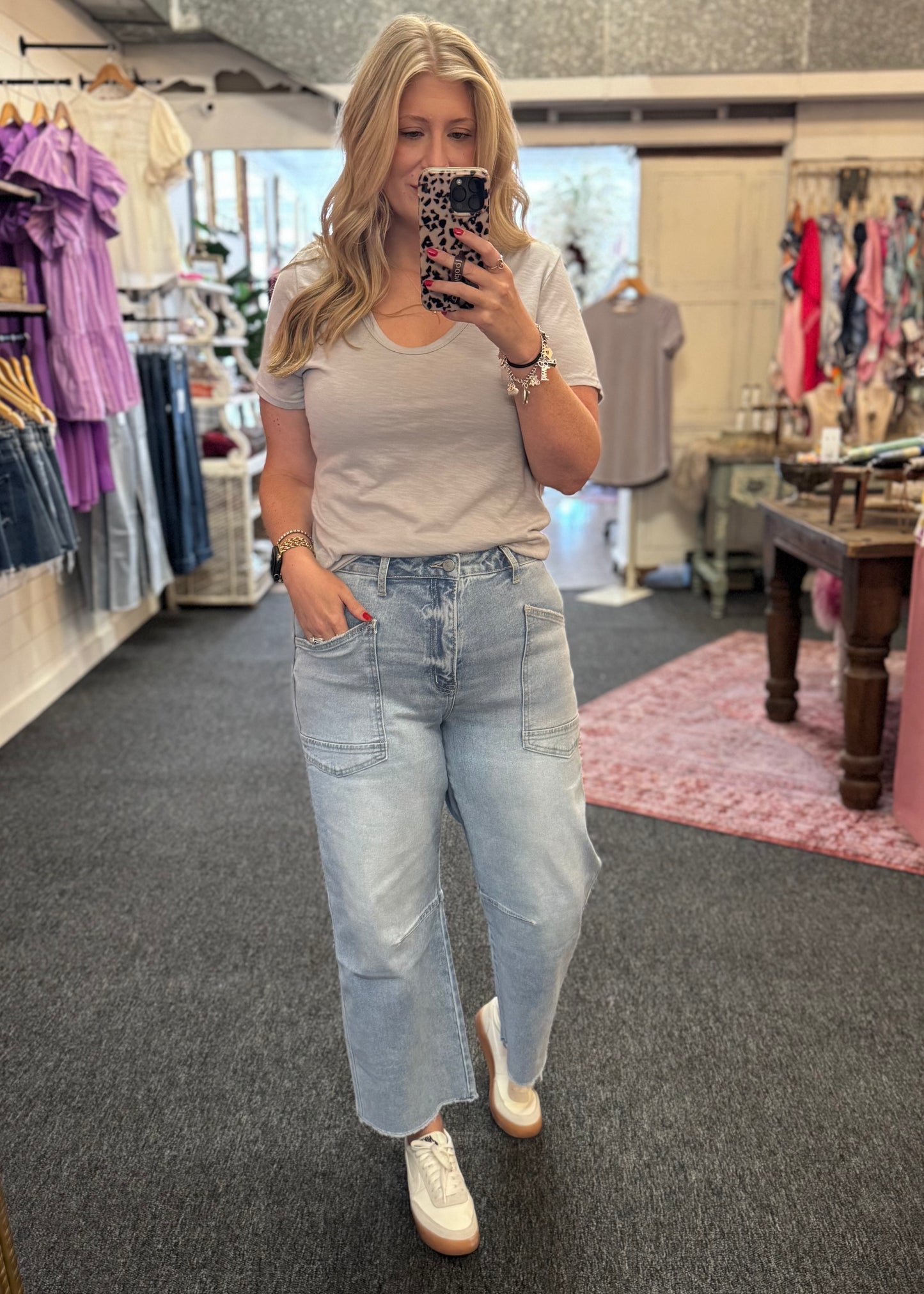 Vervet Heroine - High Rise Barrel Jean