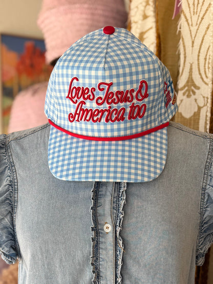 Loves Jesus & America Too Hat