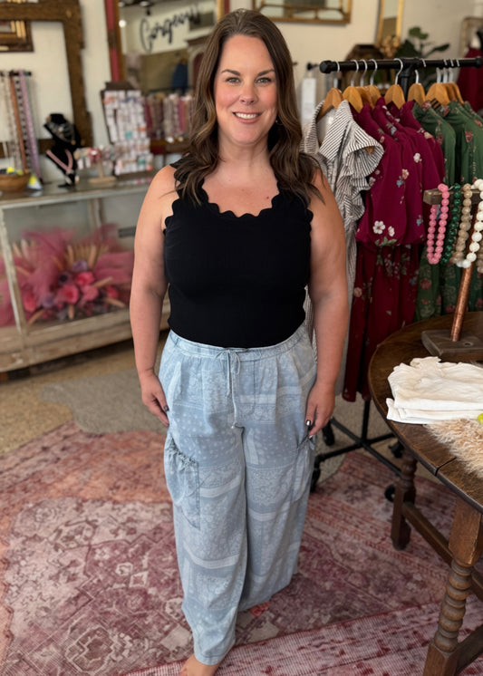 Tencel Paisley Pants