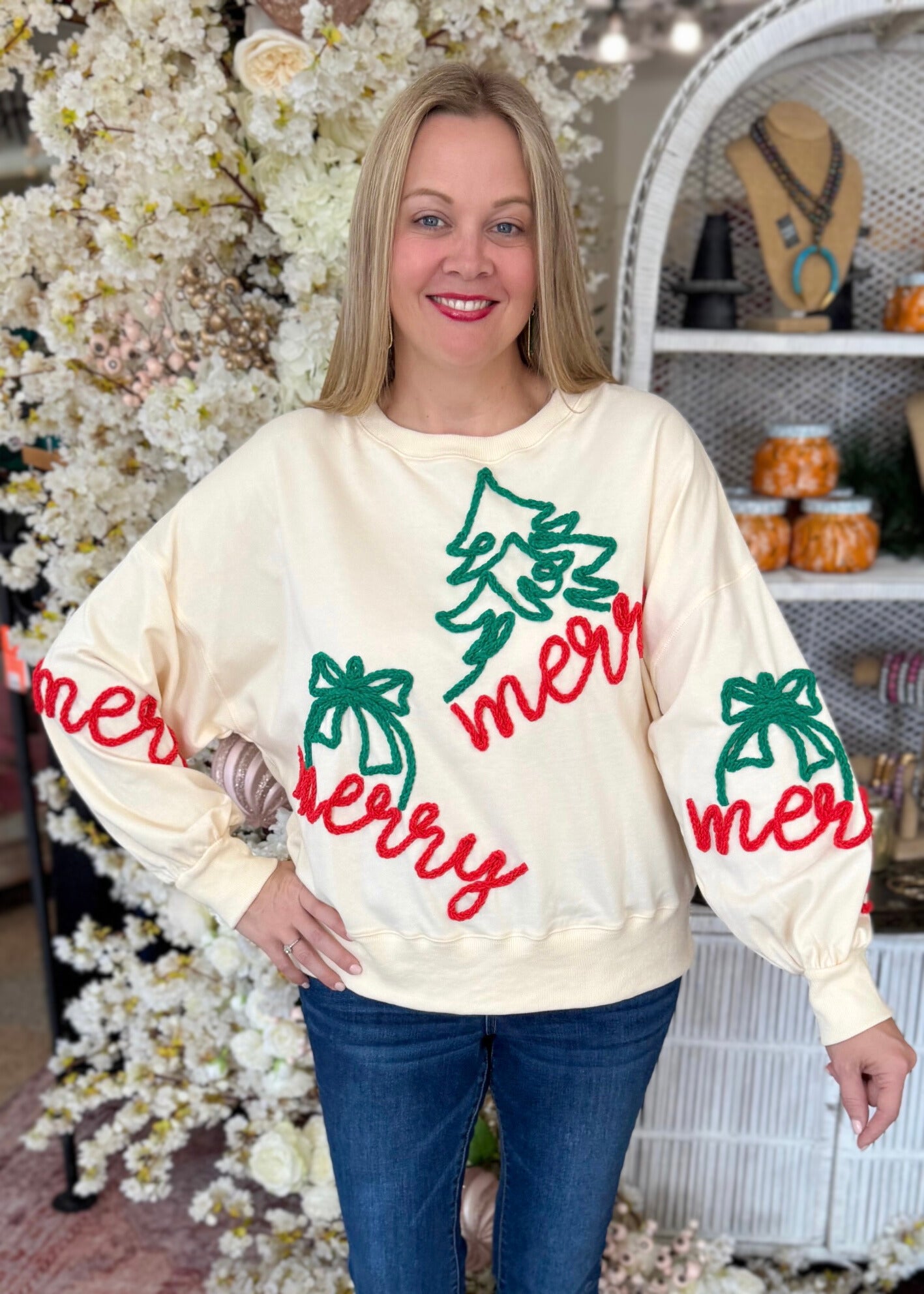 Merry Embroidered Sweater