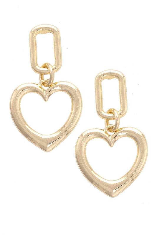 Haley Open Heart Earrings