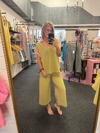 Lime Striped Set