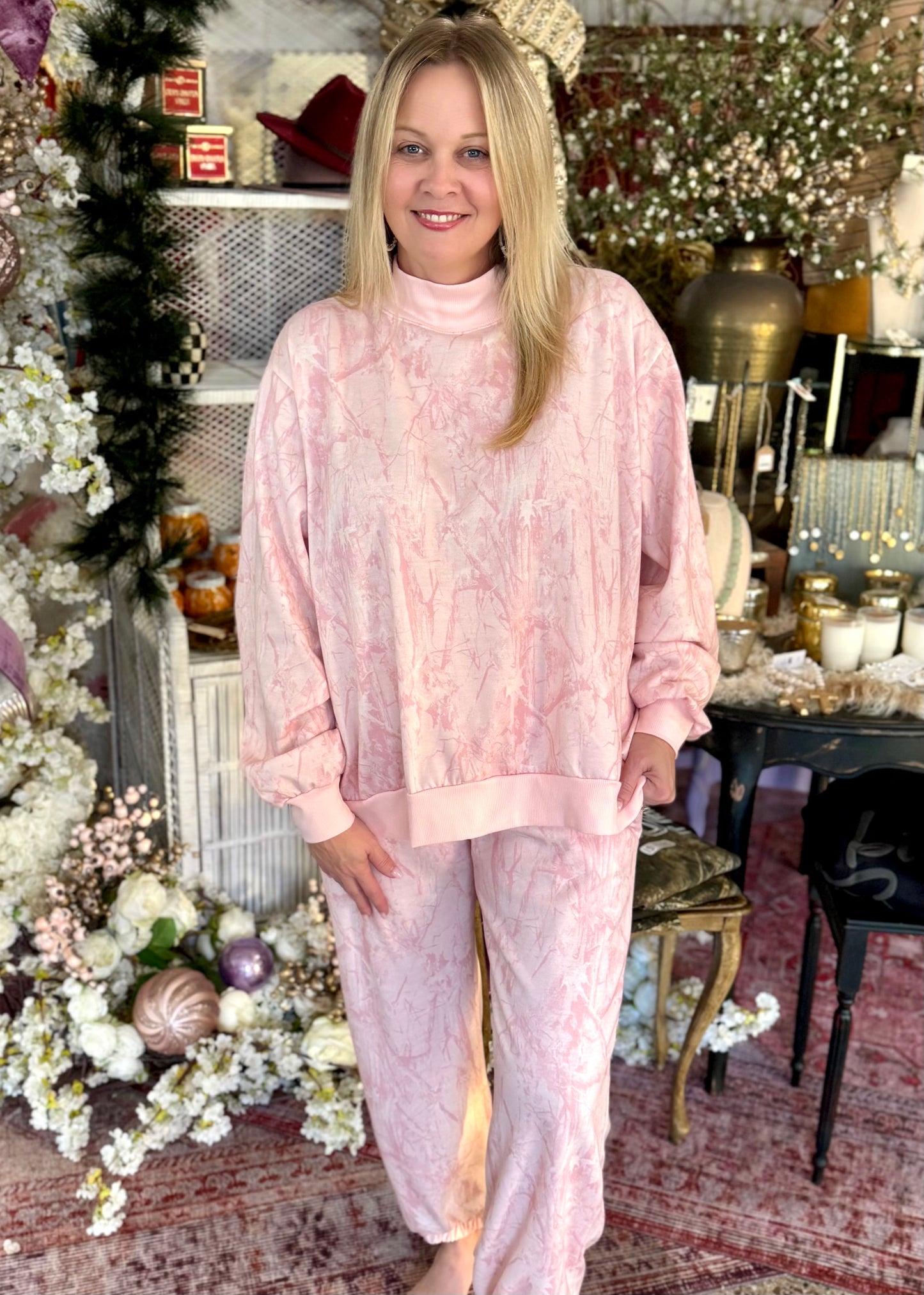 Pink Camo Lounge Set