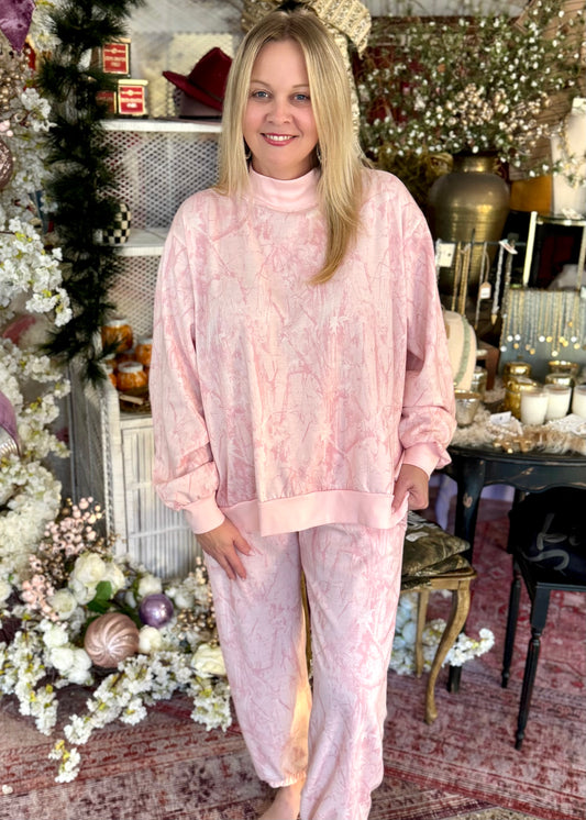 Pink Camo Lounge Set