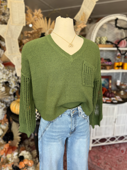 Open Knit Sweater