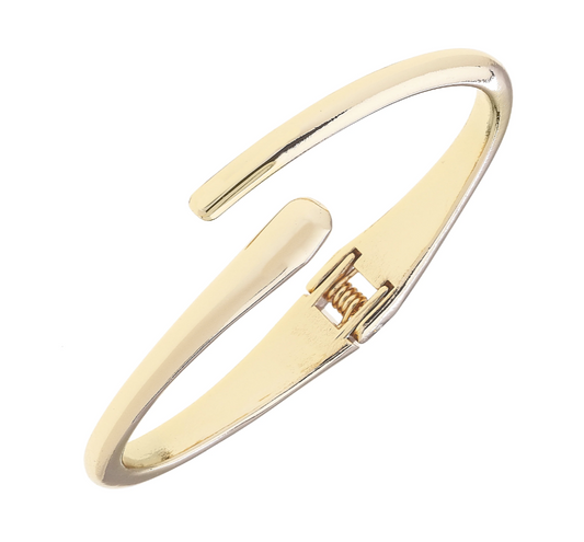 Frasier Skinny Crossover Bangle, Gold