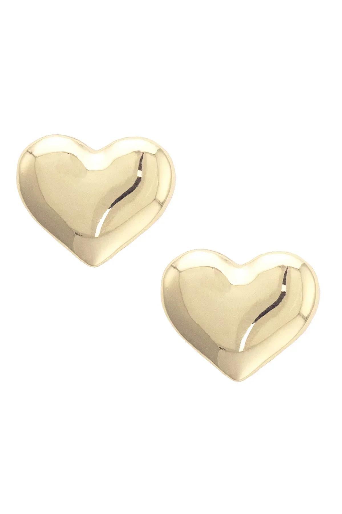 Hattie Puffy Heart Studs