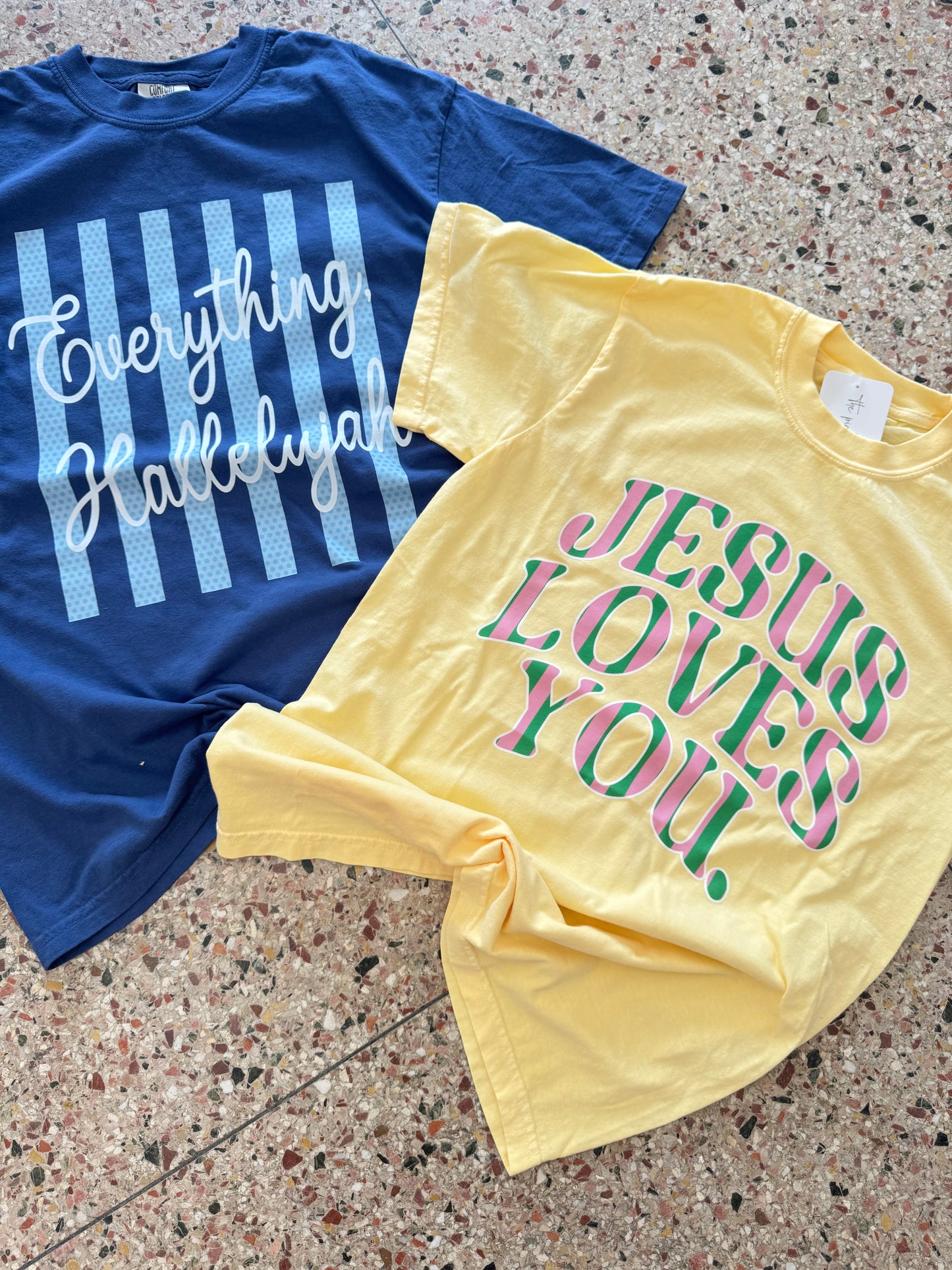 Hallelujah Everything Tee, China Blue