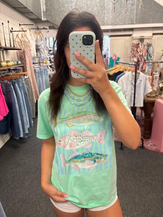 Pastel Fish Tee