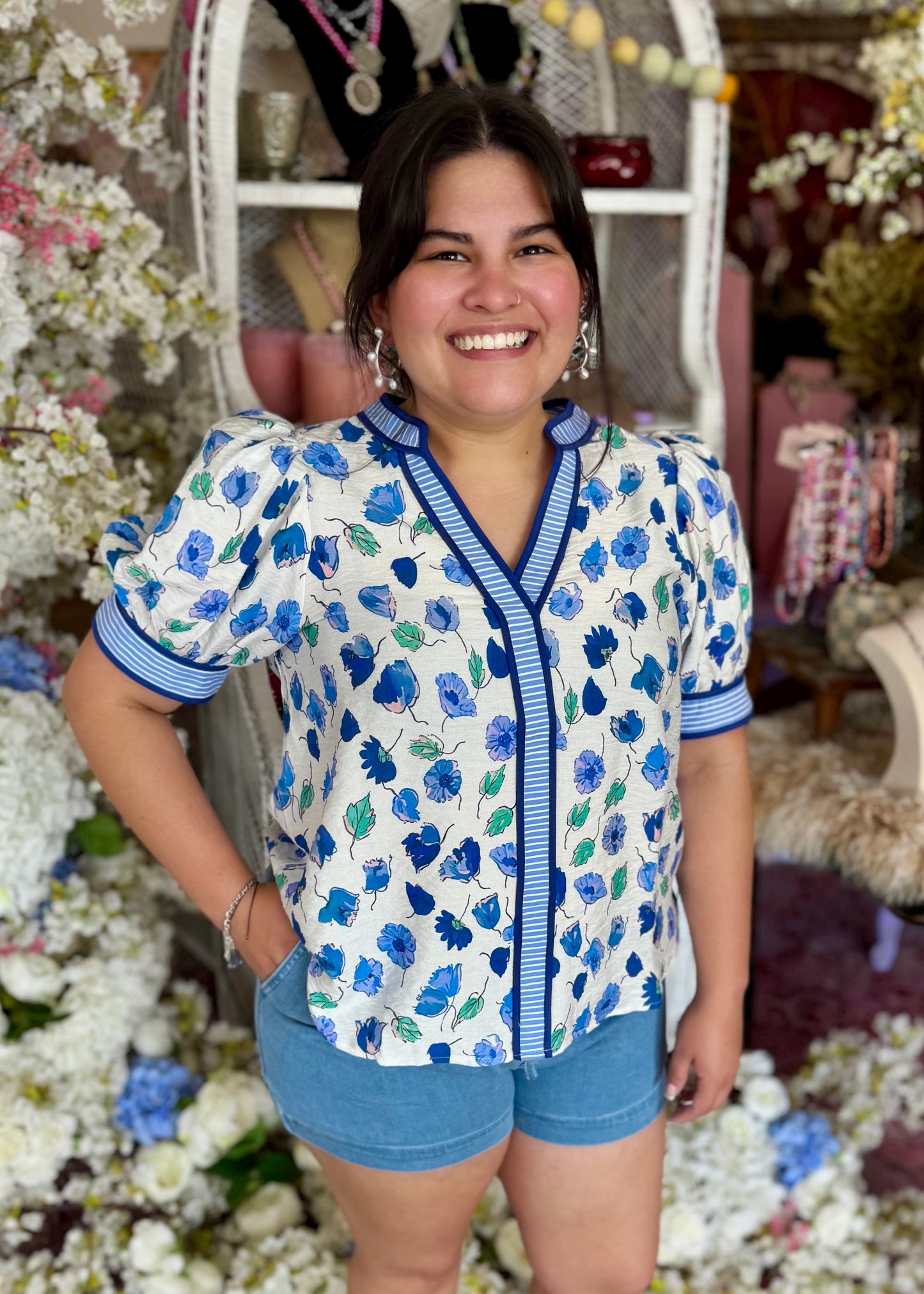 Poppy Floral Blouse