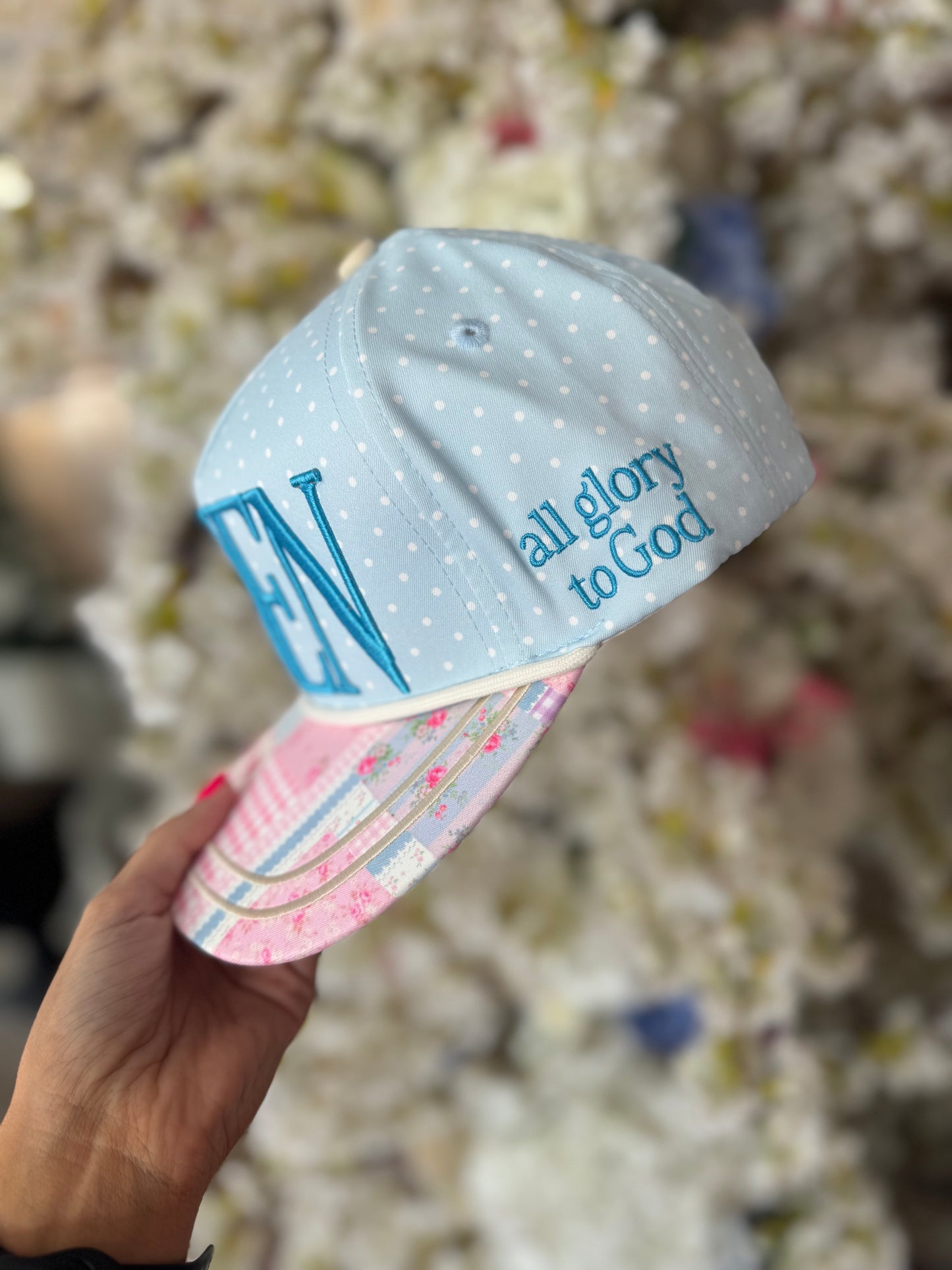 Floral Amen Hat