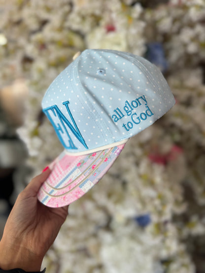 Floral Amen Hat