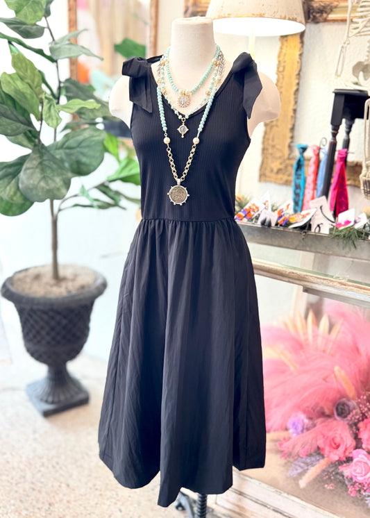 Contrast Maxi Dress