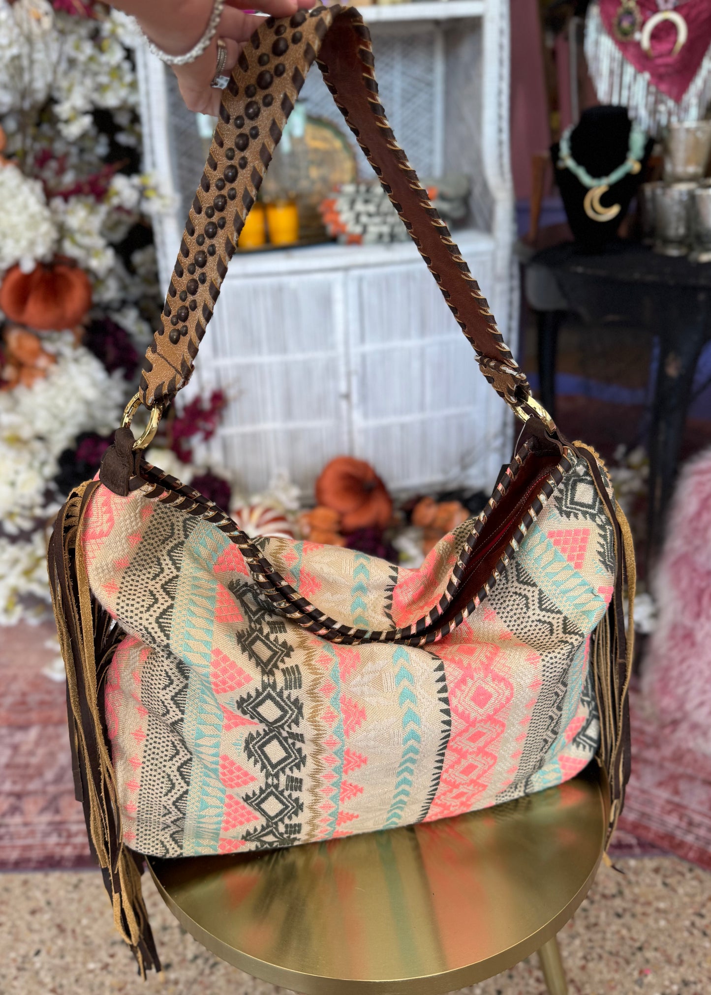 Aztec Fringe Bag