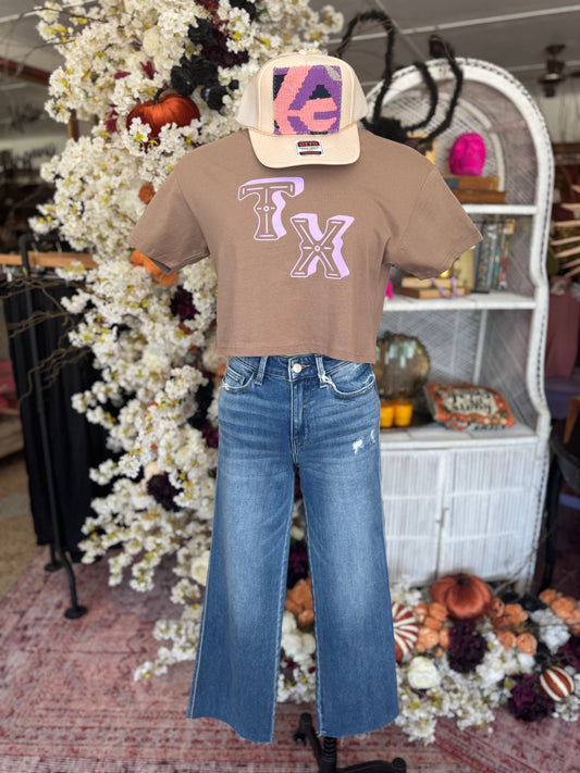 Latte TX Crop Top