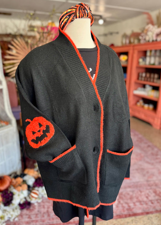 Pumpkin Elbow Cardigan
