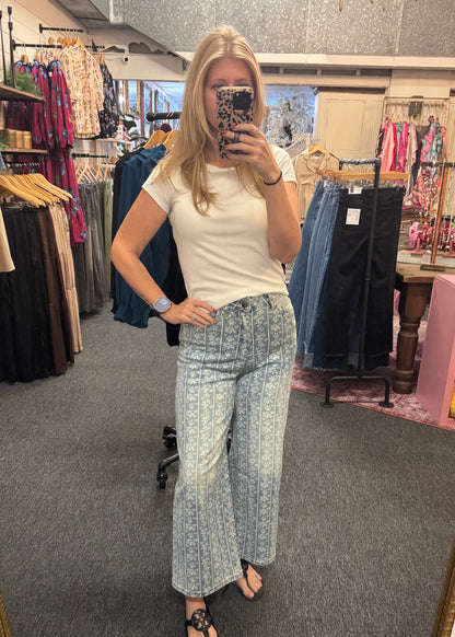 Mineral Washed Denim Pants