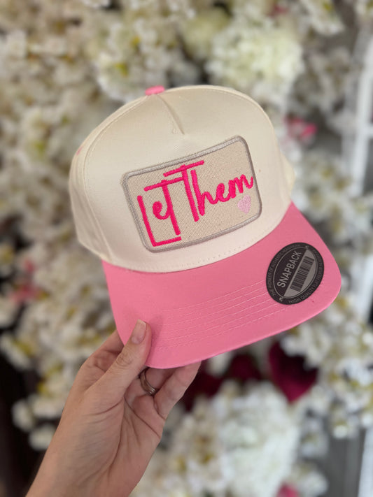 Let Them Trucker Hat, Pink