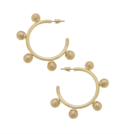 Allison Ball Bead Hoops