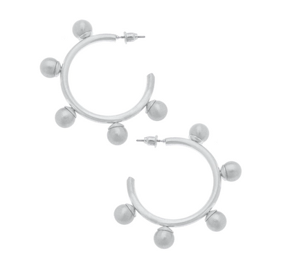 Allison Ball Bead Hoops