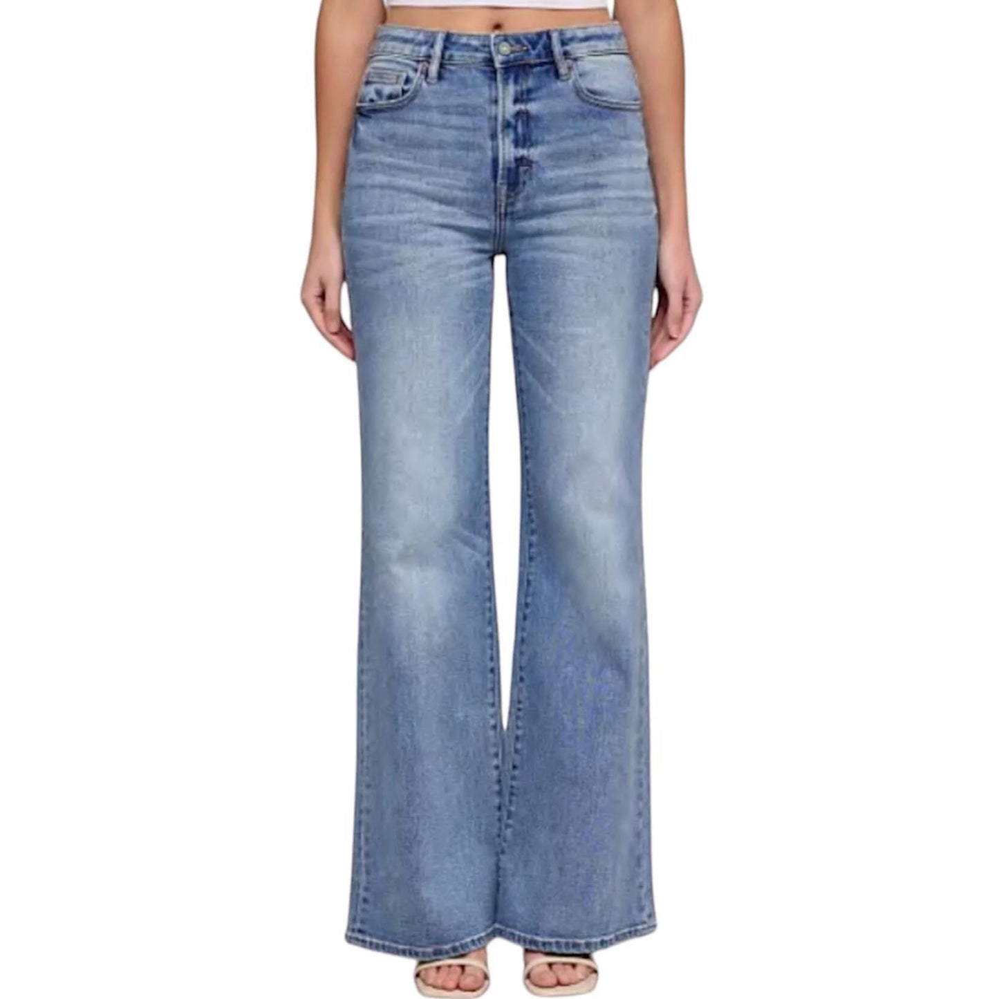 Hidden Jeans, Medium Vintage Wash Comfort Flare