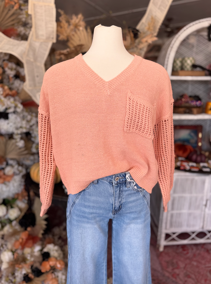 Open Knit Sweater